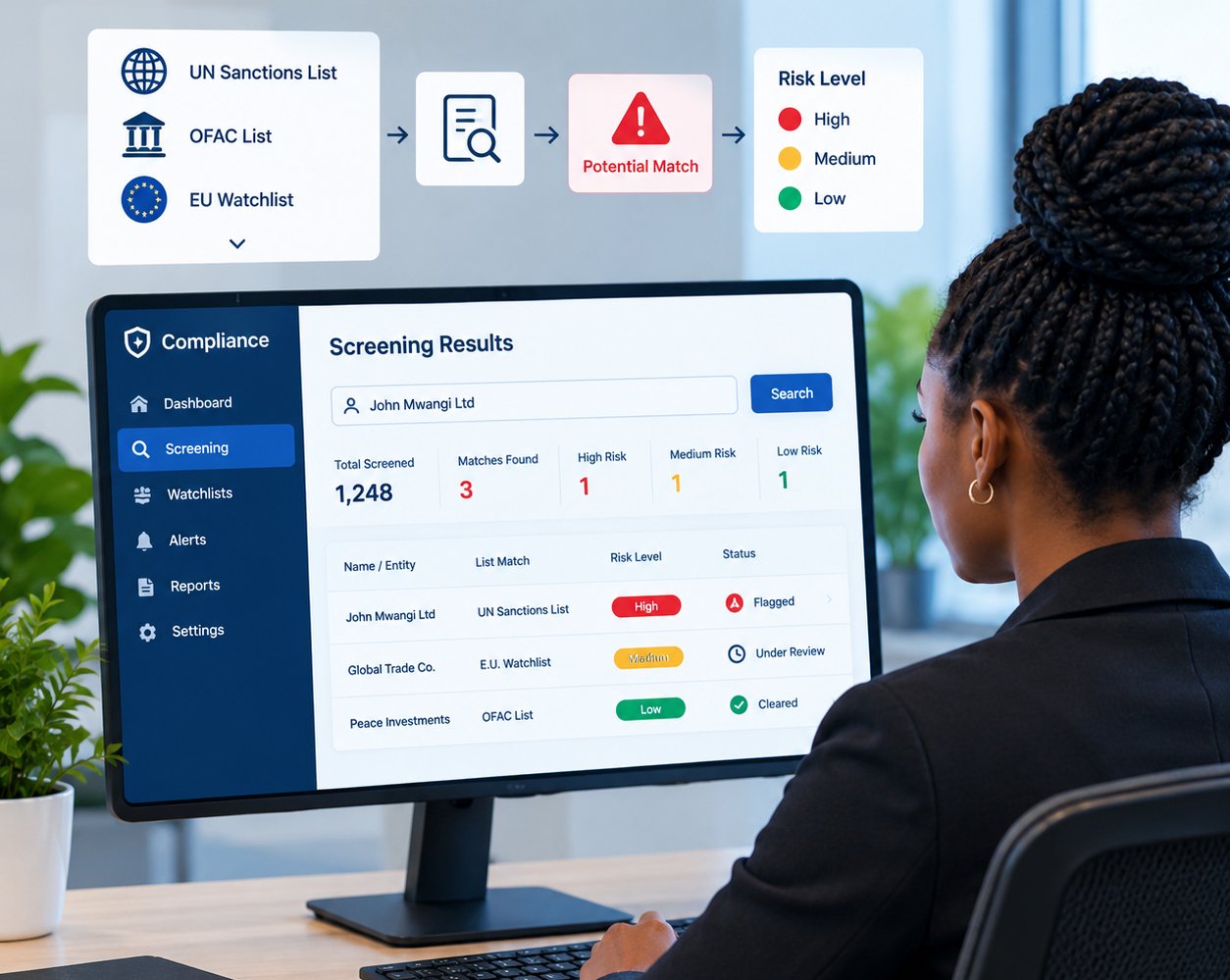 What happens during a compliance check
